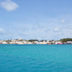 Looking at the town of St. George’s in Bermuda.